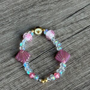 Ángel charm Bracelet with moon crystal